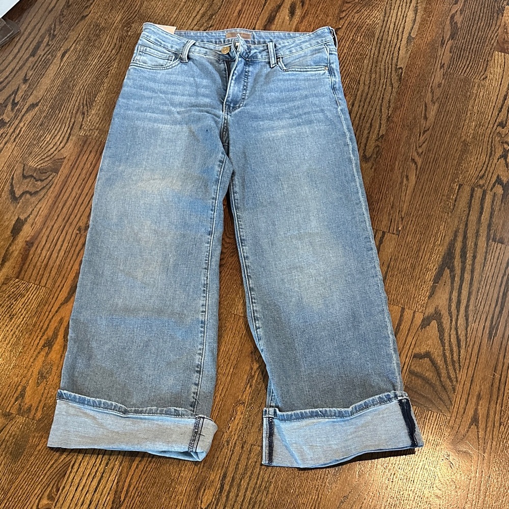 KUT from the Kloth Meg Fab-Ab High Rise Wide Leg Roll-Up Jeans - Picture 2 of 4